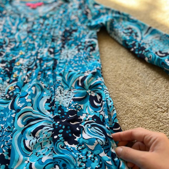 Lilly Pulitzer Blue Dress - Size Small - Picture 8 of 13